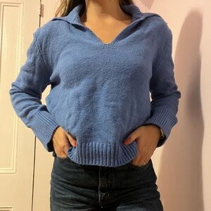 Abercrombie & Fitch Blue V-Neck Sweater